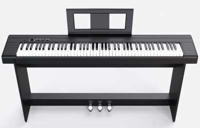 nuovo 88 tasti antiscivolo tastiera forza verticale elettronico digitale venatura del legno pianoforte nero